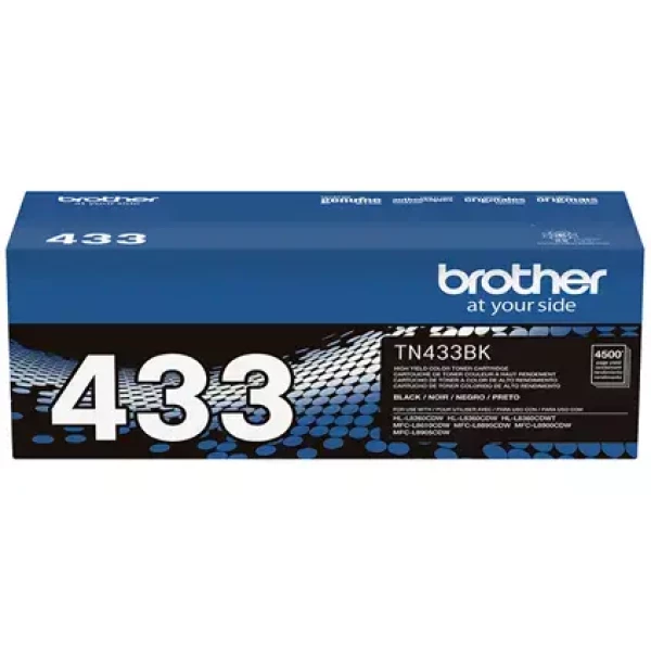 Original Brother TN-433BK High Yield Black Toner Cartridge
