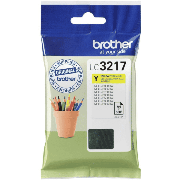 Original Brother LC3217Y Standard Yield Yellow Ink Cartridge