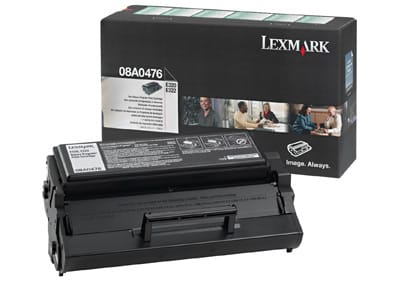 Original Lexmark 08A0476 Standard Yield Black Toner Cartridge