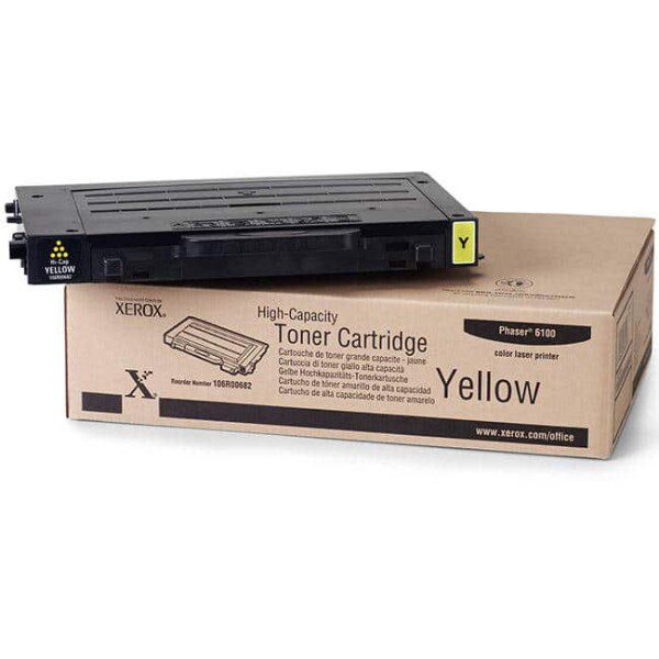 Original Xerox 106R00682 High Yield Yellow Toner Cartridge