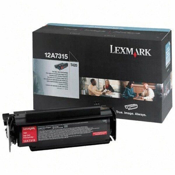 Original Lexmark 12A7315 High Yield Black Toner Cartridge Twin Pack