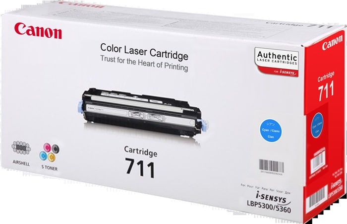 Original Canon 711C Standard Yield Cyan Toner Cartridge