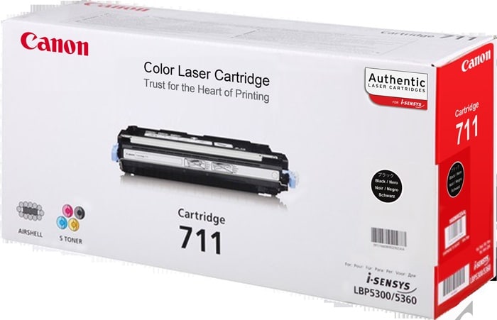 Original Canon 711B Standard Yield Black Toner Cartridge