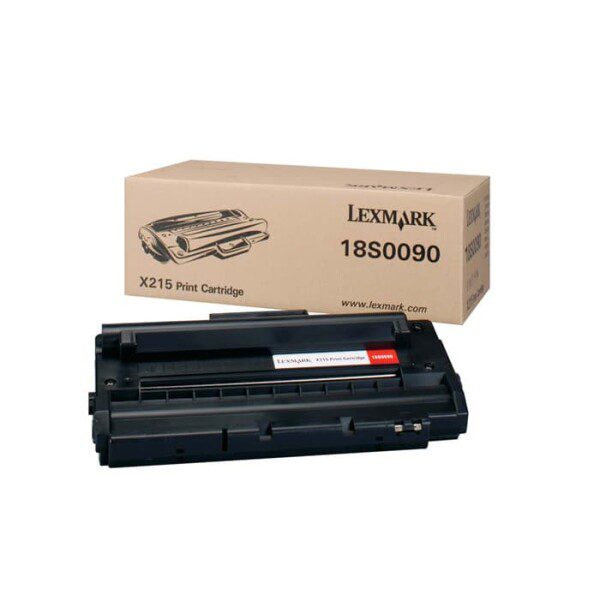 Original Lexmark 018S0090 Standard Yield Black Toner Cartridge twin pack