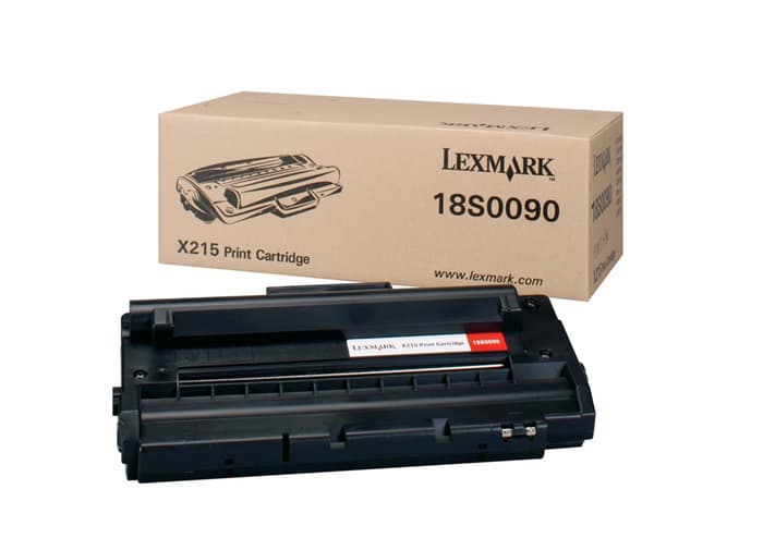 Original Lexmark 018S0090 Standard Yield Black Toner Cartridge twin pack