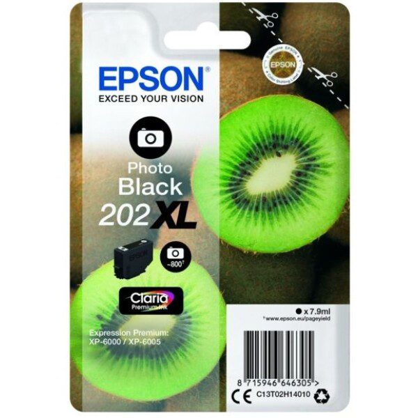 Original Epson 202XL High Yield Photo Black Ink Cartridge