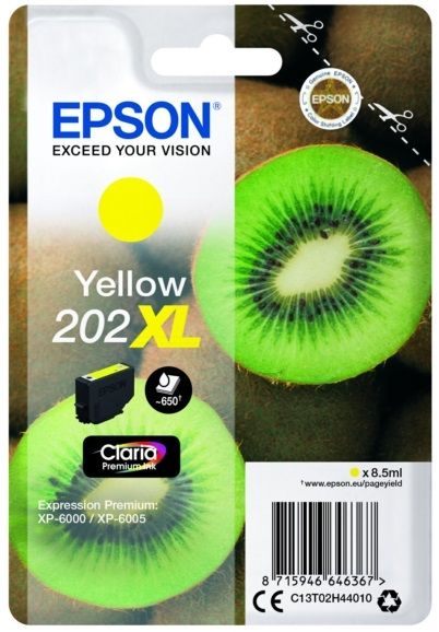 Original Epson 202XL High Yield Yellow Ink Cartridge