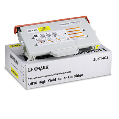Original Lexmark C510YHY High Yield Yellow Toner Cartridge