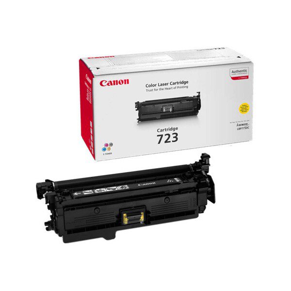 Original Canon 723 Standard Yield Yellow Toner Cartridge