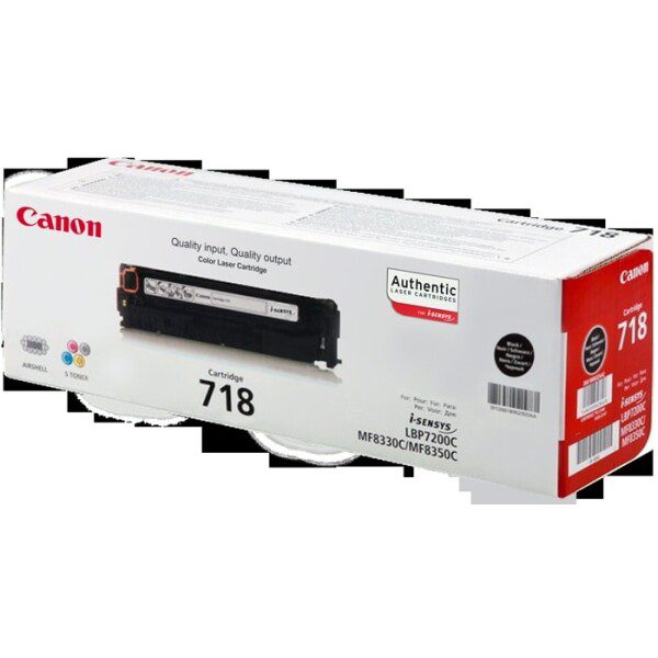 Original Canon 718B Standard Yield Black Toner Cartridge