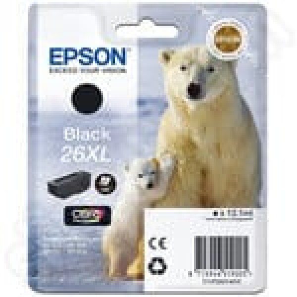 Original Epson 26XL High Yield Black Ink Cartridge