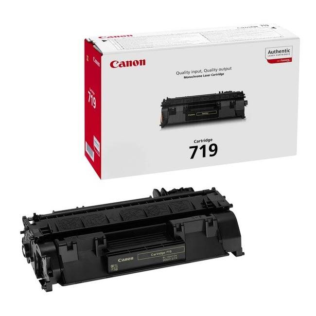 Original Canon 719 Standard Yield Black Toner Cartridge twin pack