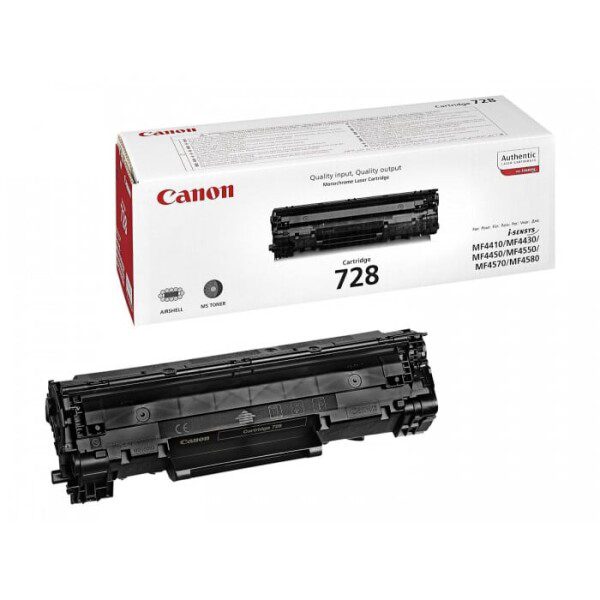 Original Canon 728 Standard Yield Black Toner Cartridge Twin Pack