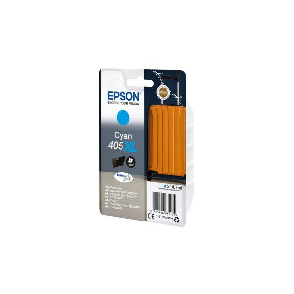 Original Epson 405XL High Yield Cyan Ink Cartridge