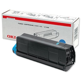 Original OKI 42804515 Standard Yield Cyan Toner Cartridge