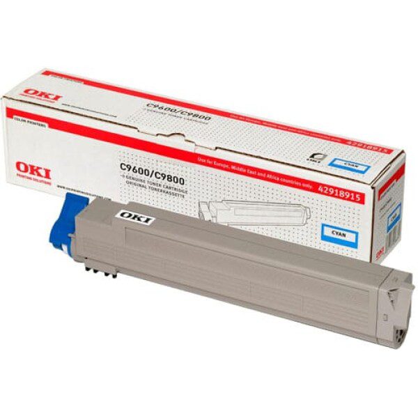 Original OKI 42918915 Standard Yield Cyan Toner Cartridge