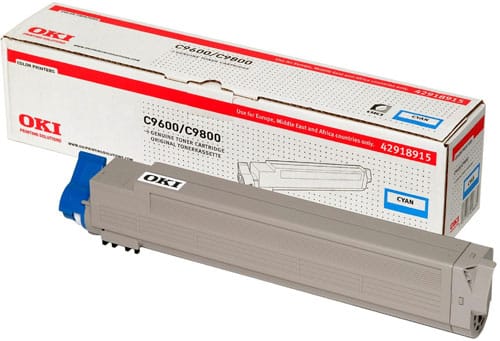 Original OKI 42918915 Standard Yield Cyan Toner Cartridge