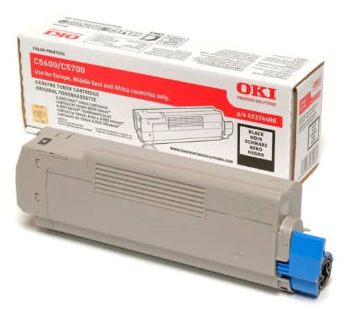 Original OKI 43324408 Standard Yield Black Toner Cartridge