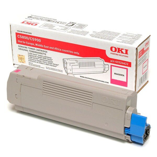 Original OKI 43324422 Standard Yield Magenta Toner Cartridge