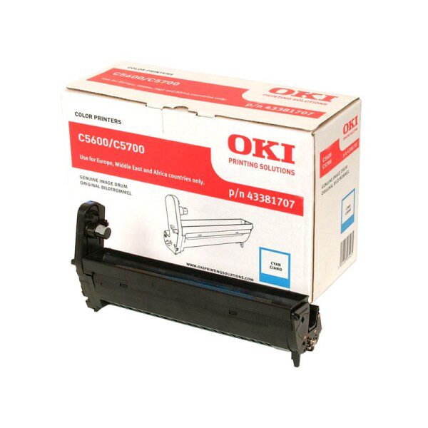 Original OKI 43381707 Standard Yield Cyan Toner Drum