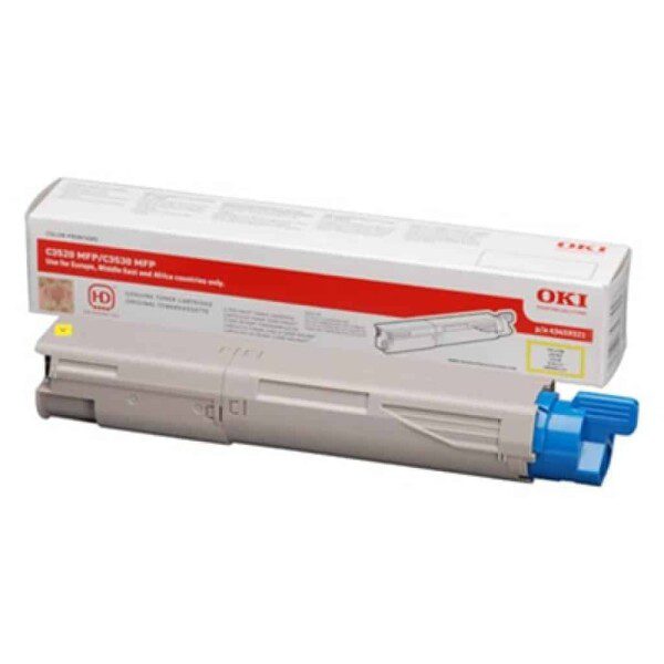 Original OKI 43459321 Standard Yield Yellow Toner Cartridge