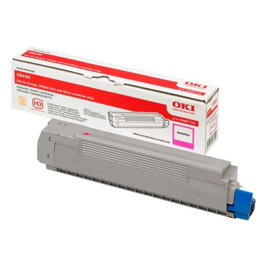 Original OKI 43487710 Standard Yield Magenta Toner Cartridge