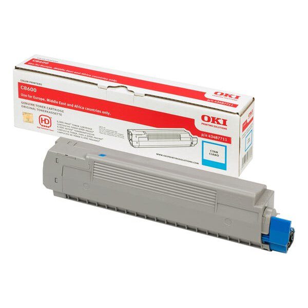 Original OKI 43487711 Standard Yield Cyan Toner Cartridge