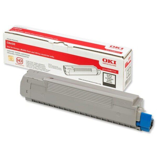 Original OKI 43487712 Standard Yield Black Toner Cartridge