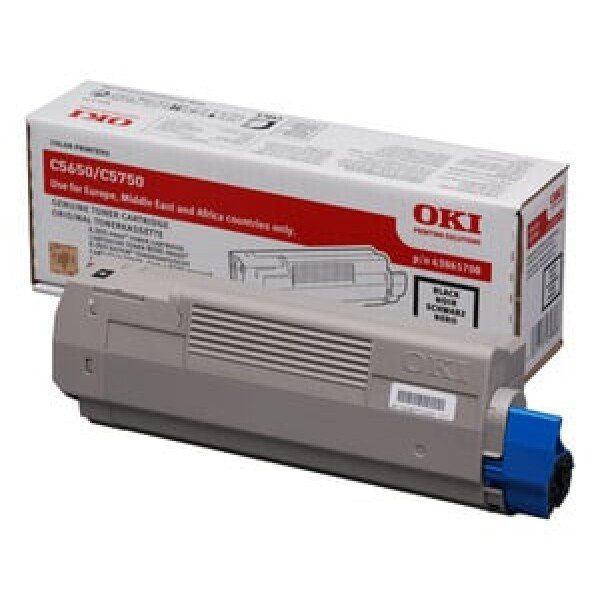 Original OKI 43865708 Standard Yield Black Toner Cartridge