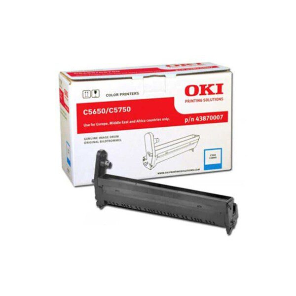 Original OKI 43870007 Standard Yield Cyan Toner Drum