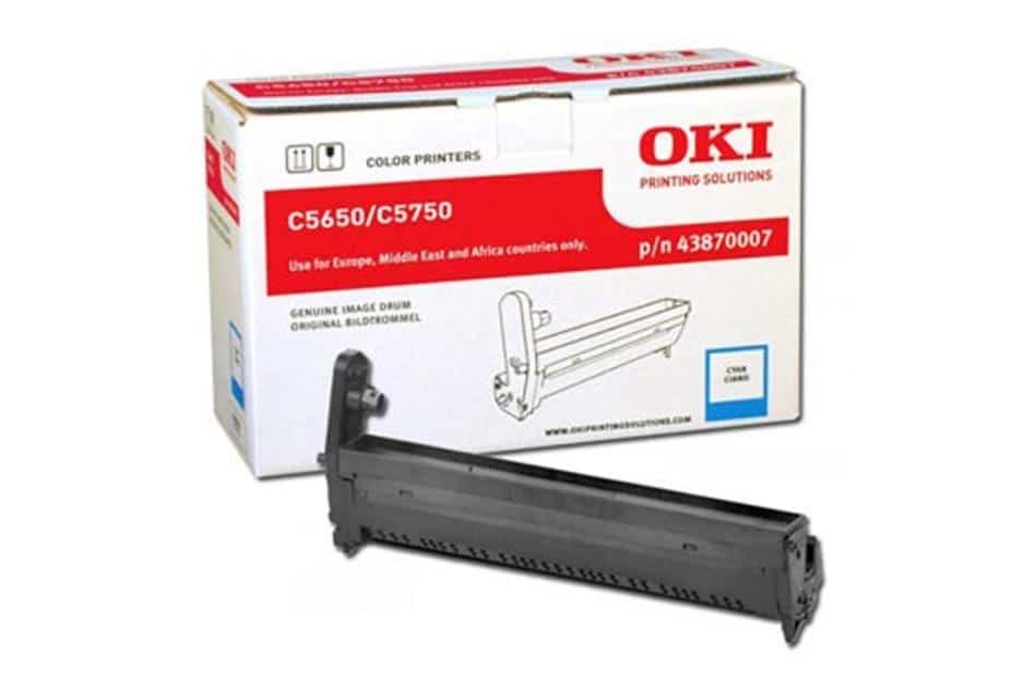 Original OKI 43870007 Standard Yield Cyan Toner Drum