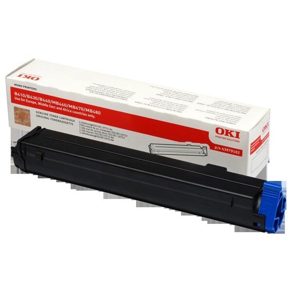 Original OKI 43979102 Standard Yield Black Toner Cartridge Twin Pack