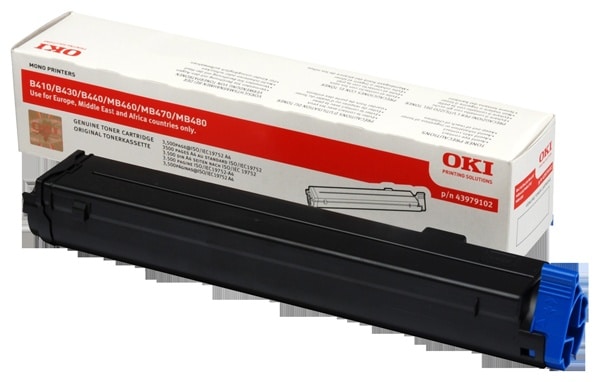 Original OKI 43979102 Standard Yield Black Toner Cartridge Twin Pack