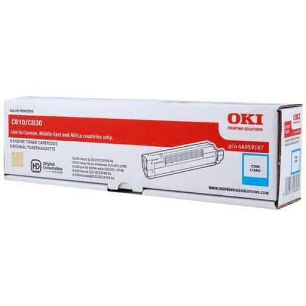 Original OKI 44059107 Standard Yield Cyan Toner Cartridge