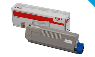 Original OKI 44315307 Standard Yield Cyan Toner Cartridge