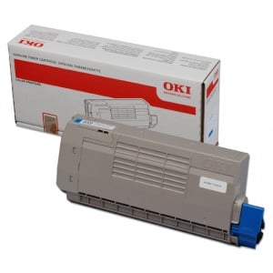 Original OKI 44318607 Standard Yield Cyan Toner Cartridge