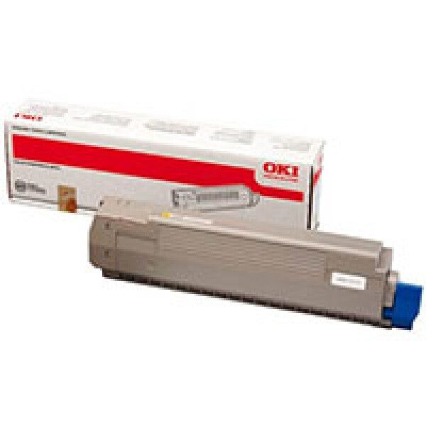 Original OKI 44643001 Standard Yield Yellow Toner Cartridge