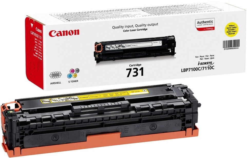 Original Canon 731 Standard Yield Yellow Toner Cartridge