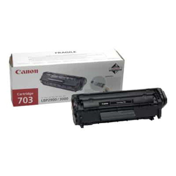 Original Canon 703 Standard Yield Black Toner Cartridge Twin Pack