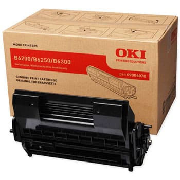 Original OKI 09004078 Standard Yield Black Toner Cartridge twin pack