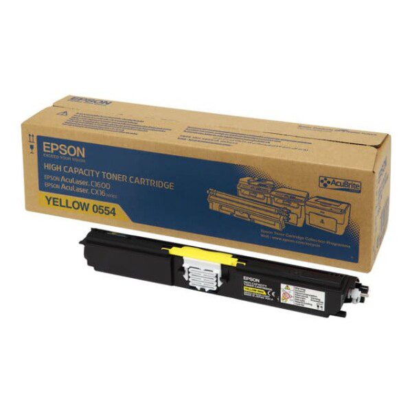 Original Epson C13S050554 High Yield Yellow Toner Cartridge