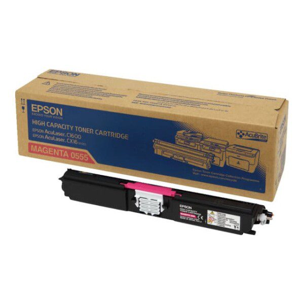 Original Epson C13S050555 High Yield Magenta Toner Cartridge