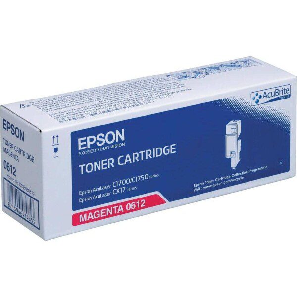 Original Epson C13S050612 High Yield Magenta Toner Cartridge