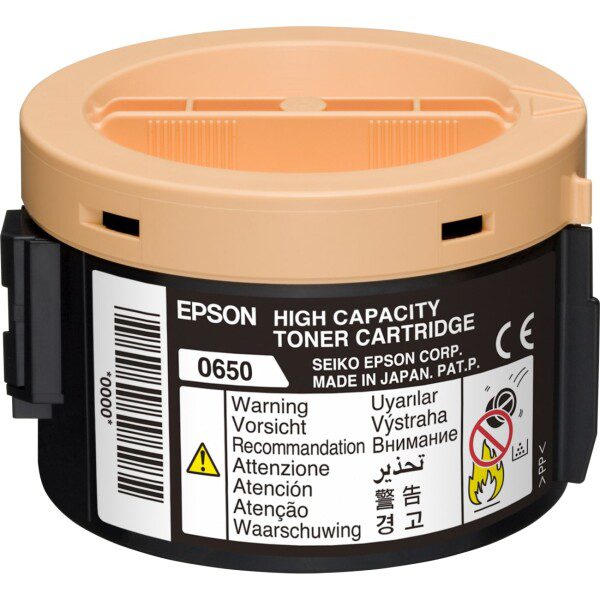 Original Epson C13S050652 High Yield Black Toner Cartridge twin pack