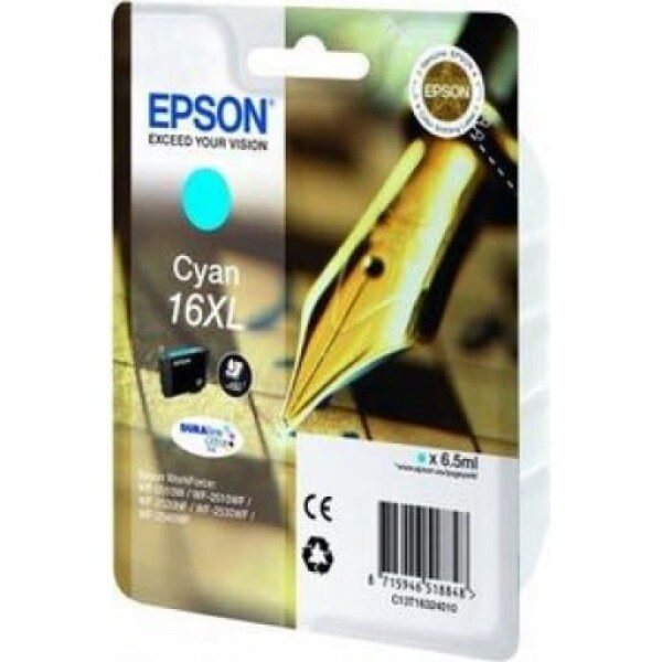 Original Epson No 16XL High Yield Cyan Ink Cartridge