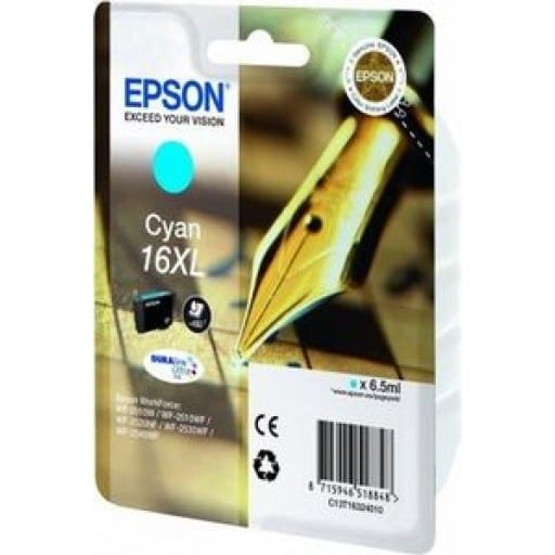 Original Epson No 16XL High Yield Cyan Ink Cartridge