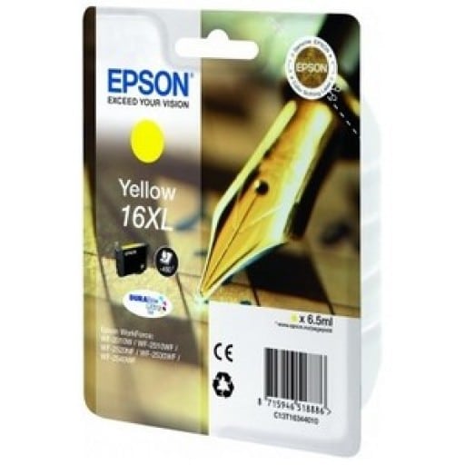 Original Epson No 16XL High Yield Yellow Ink Cartridge