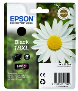 Original Epson 18XL High Yield Black Ink Cartridge