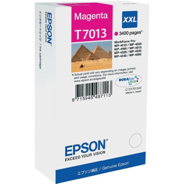 Original Epson C13T70134010 Extra High Yield Magenta Ink Cartridge