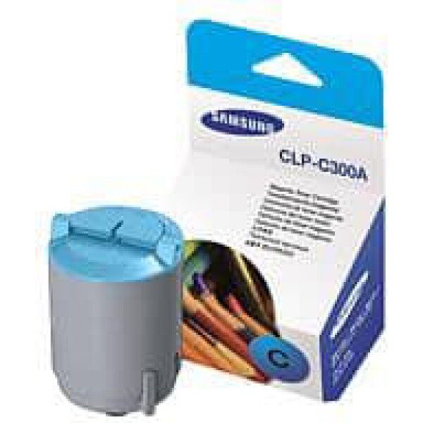 Original Samsung CLP-C300A Standard Yield Cyan Toner Cartridge